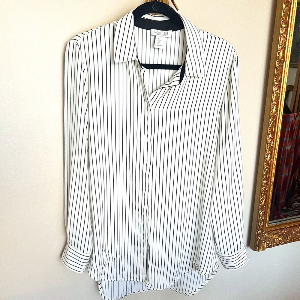 Rachel Zoe Long sleeved sleeved striped button up